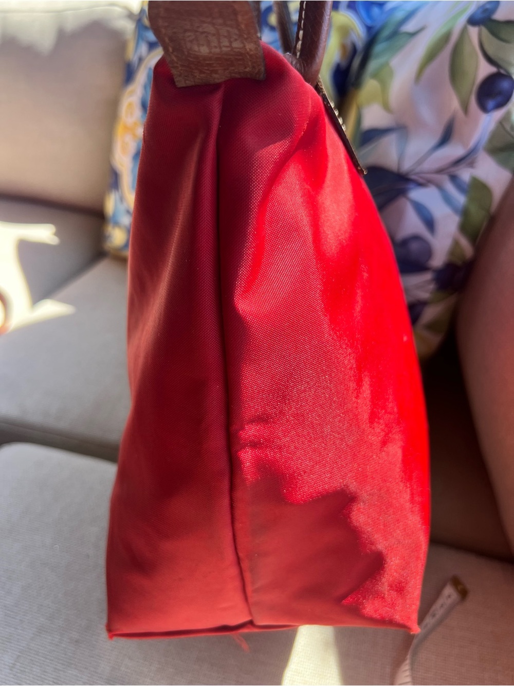Longchamp Le Pliage Original Medium Shoulder Tote Bag - Red - Picture 5 of 14